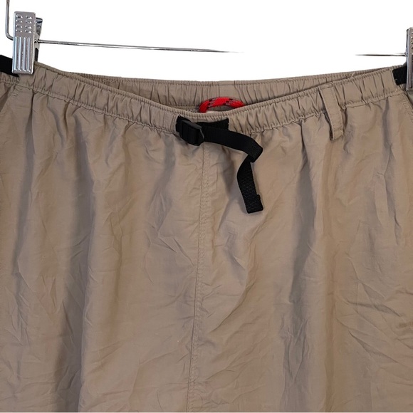 The North Face Tan Beige Flat Front Mesh Lined Nylon Hiking Activewear Shorts - Picture 6 of 13